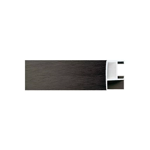 Cadre en aluminium série 462 20x30 cm | noir mat, brossé croisé | verre synthétique (2 mm)