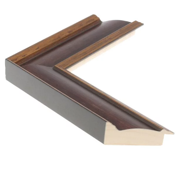 Holz Bilderrahmen Fenice 4,9 42x59,4 cm (A2) | Burgunderrot | Normalglas (2 mm)
