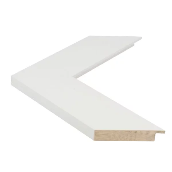 Cadre en bois TRIBECA - 5,7 13x18 cm | White - Large flat | verre synthétique (2 mm)