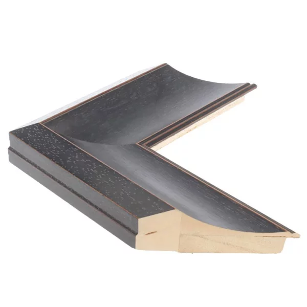 Barockrahmen MAREIS 8,5 42x59,4 cm (A2) | French Ebony | Normalglas (2 mm)