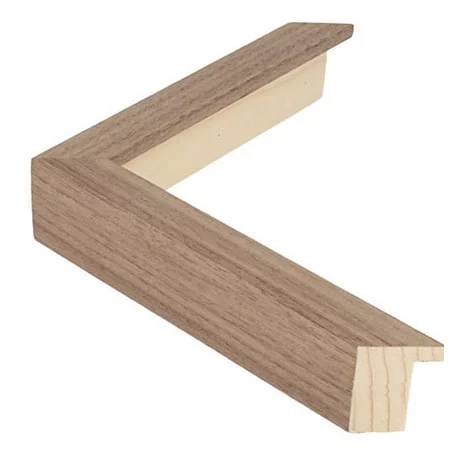 Holz-Bilderrahmen TOUCHWOOD ART 21 18x24 cm | Echtfurnier Nussbaum | Museumsglas UV 99 entspiegelt