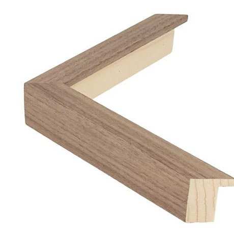 Holz-Bilderrahmen TOUCHWOOD ART 21 Sonderzuschnitt Echtfurnier Nussbaum | Museumsglas UV 99 entspiegelt