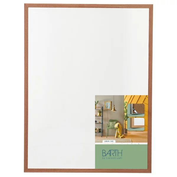 Alu Bilderrahmen BARTH - Serie 916 - Maßanfertigung Sapeli Mahagoni Echtfurnier | Normalglas (2 mm)