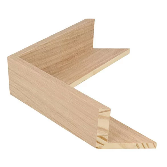 Schattenfugenrahmen TOUCHWOOD 50 42x59,4 cm (A2) | Echtfurnier Eiche | Leerrahmen (ohne Glas und Rückwand)