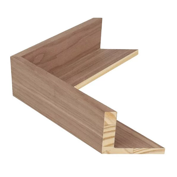 Baklijst Touchwood 50 21x29,7 cm (A4) | echt fineer notenboom | lege lijst (zonder glas en achterwand)