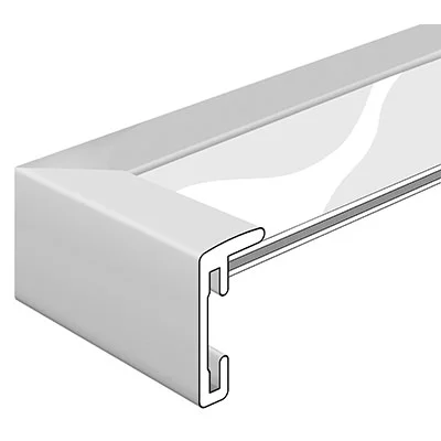 Alu Bilderrahmen Sceptrum nach Maß Karminrot RAL 3002 | Normalglas (2 mm)