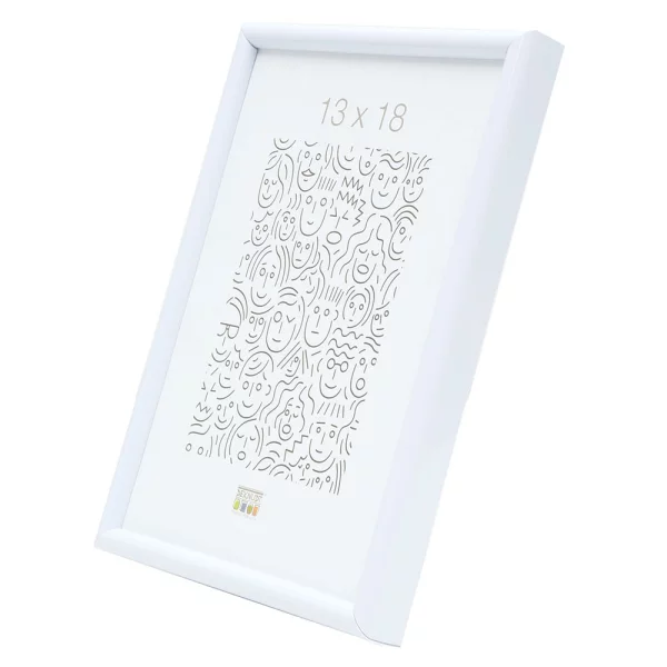 Cadre en plastique Zulte 10x15 cm | blanc | verre standard (2 mm)