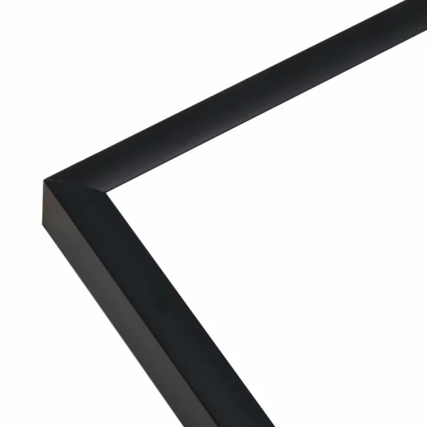Cadre en aluminium Liz 10x15 cm | noir brillant | verre standard (2 mm)