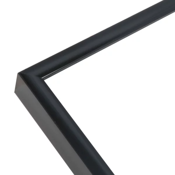 Cadre en aluminium Liz 21x29,7 cm | noir mat | verre standard (2 mm)