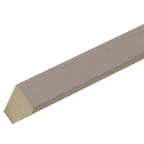 Holz Bilderrahmen Hugo mit Passepartout 20x30 cm (15x20 cm) | Taupe | Normalglas (2 mm)