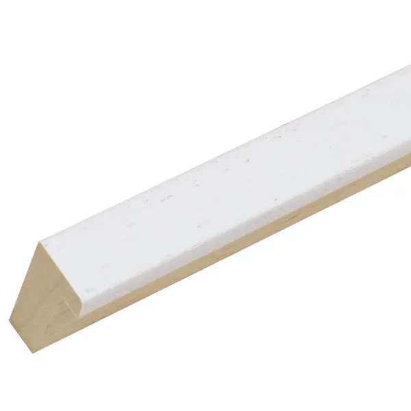 Cadre en bois Hugo avec passe-partout 10x15 cm (7x10 cm) | blanc | verre standard (2 mm)