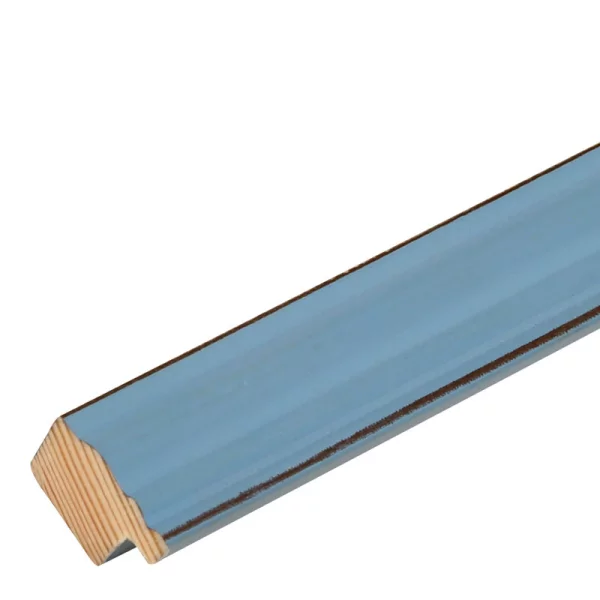 Cadre en bois Sambre 10x15 cm | bleu | verre standard (2 mm)