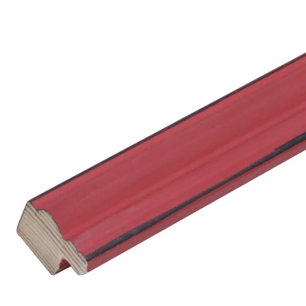 Holz Bilderrahmen Sambre 10x15 cm | rot | Normalglas (2 mm)
