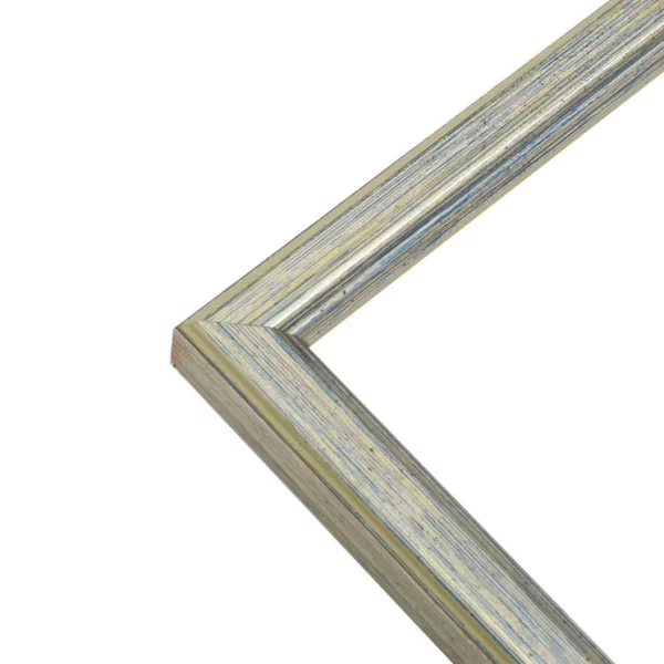 Cadre en bois Laura 10x15 cm | argent | verre standard (2 mm)