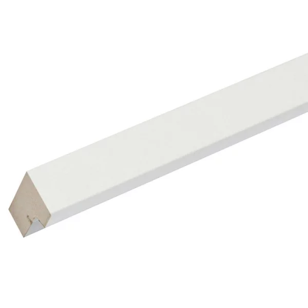 Cadre en bois Louise avec passe-partout 13x18 cm | blanc | verre standard (2 mm)