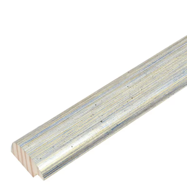 Cadre en bois Luise 10x15 cm | argent brossé | verre standard (2 mm)