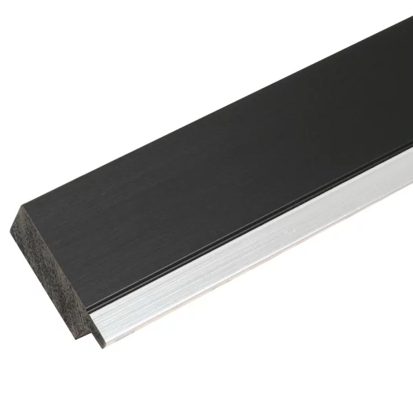 Kunststoff Bilderrahmen Emma 50x50 cm | Schwarz | Normalglas (2 mm)