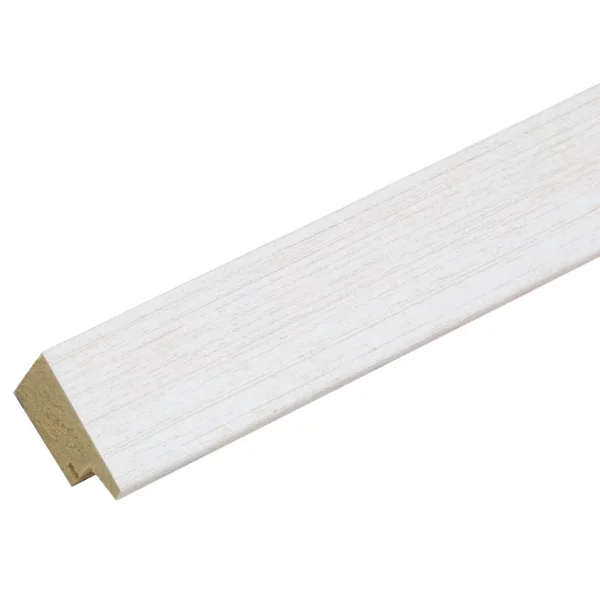 Cadre en plastique Lucas 28x35 cm | blanc, avec veinure | verre standard (2 mm)