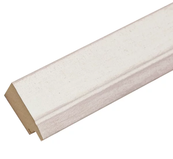 Holz Bilderrahmen Manon 10x15 cm | Weiß | Normalglas (2 mm)