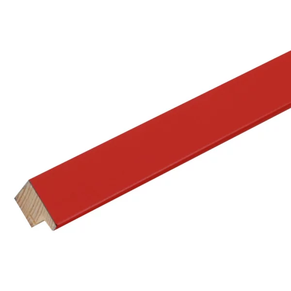 Holz Bilderrahmen David 20x28 cm | Rot | Normalglas (2 mm)