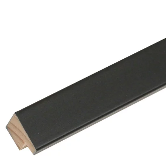 Holz Bilderrahmen David 10x20 cm | Schwarz | Normalglas (2 mm)