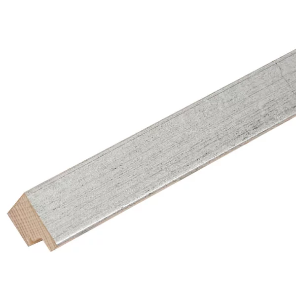 Cadre en bois David 9x13 cm | argent | verre standard (2 mm)