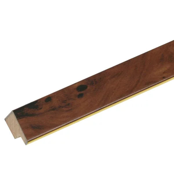Cadre en bois David 9x13 cm | racine, bordure intérieure en or | verre standard (2 mm)