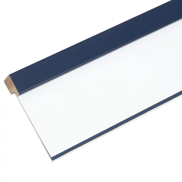 Cadre en bois David avec passe-partout 15x20 cm (10x15 cm) | bleu | verre standard (2 mm)