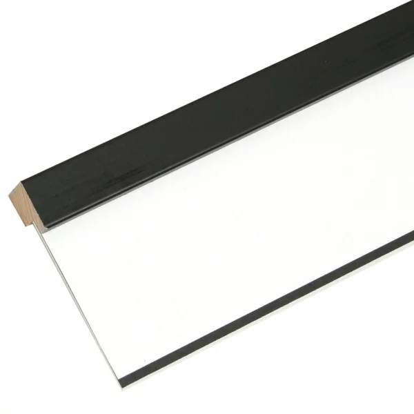 Cadre en bois David avec passe-partout 15x20 cm (10x15 cm) | noir | verre standard (2 mm)