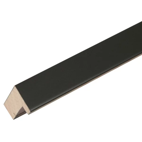 Holz Bilderrahmen Brian mit besonders tiefer Leiste 24x30 cm | Schwarz | Normalglas (2 mm)