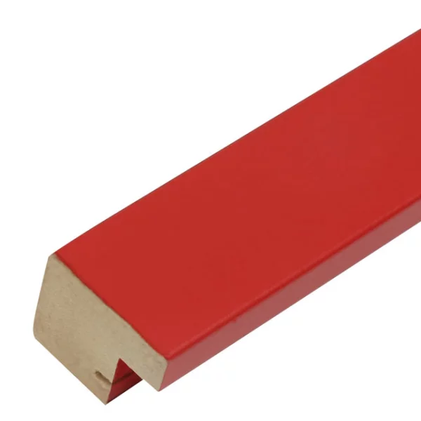 Bilderrahmen mit Herz-Passepartout 10x10 cm | Rot | Normalglas (2 mm)