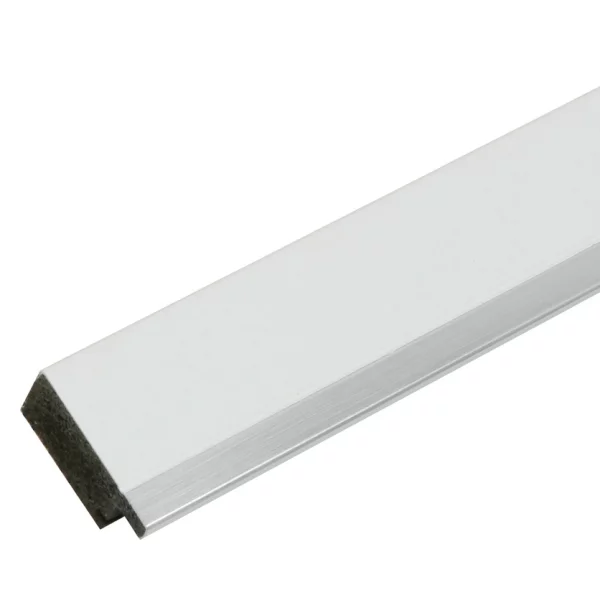 Cadre en plastique Leo 10x15 cm | blanc-argent | verre standard (2 mm)