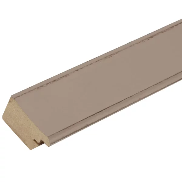 Cadre en bois Timeo 10x15 cm | taupe | verre standard (2 mm)