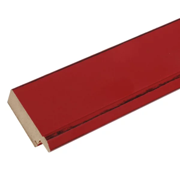 Cadre en bois Leie 20x28 cm | rouge | verre standard (2 mm)