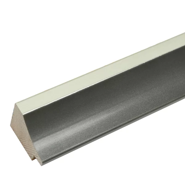 Holz Bilderrahmen Yser 10x15 cm | silber-grau | Normalglas (2 mm)