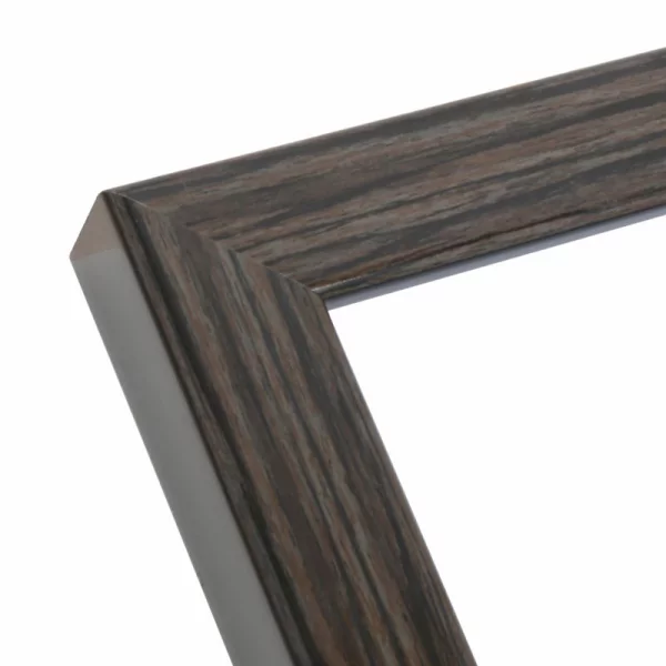 Cadre en plastique imitation loupe de bois 30x40 cm | gris-brun | verre standard (2 mm)