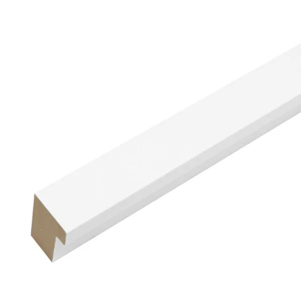 Set de cadres en bois – 6 cadres avec passe-partout blanc | verre standard (2 mm)