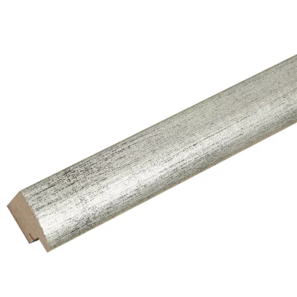 Holz-Bilderrahmen Olivia 15x15 cm | Grau-Silber | Normalglas (2 mm)