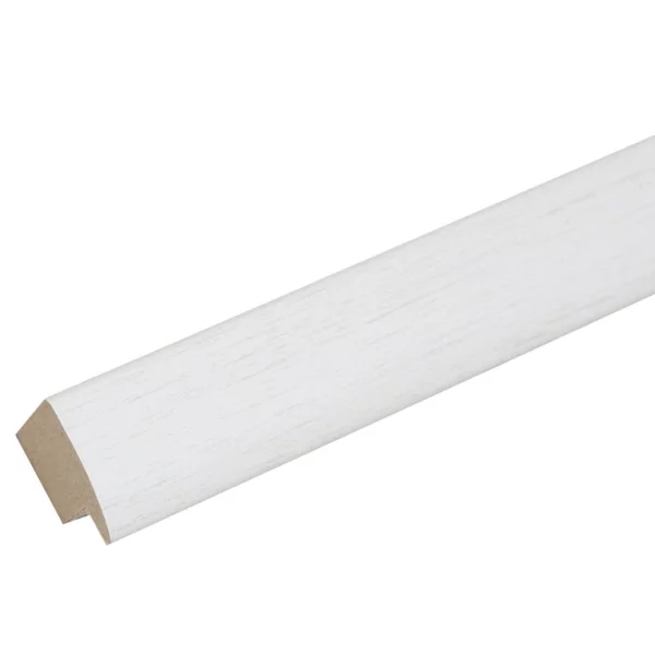 Holz Bilderrahmen Olivia 10x15 cm | Weiß | Normalglas (2 mm)