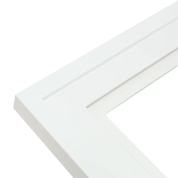 Cadre multi photos en bois Anna pour 2 images avec passe-partout double 10x15 cm | blanc | verre standard (2 mm)