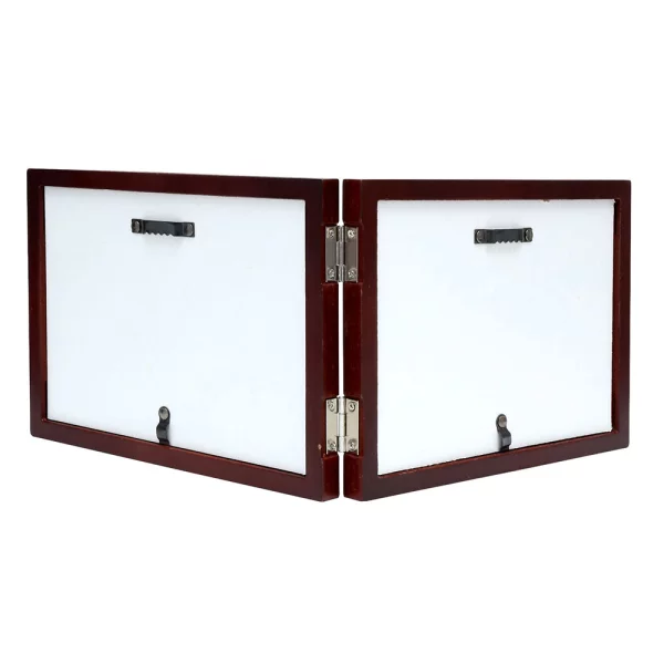 Cadre double Ruben à charnières 10x15 cm | brun | verre standard (2 mm)