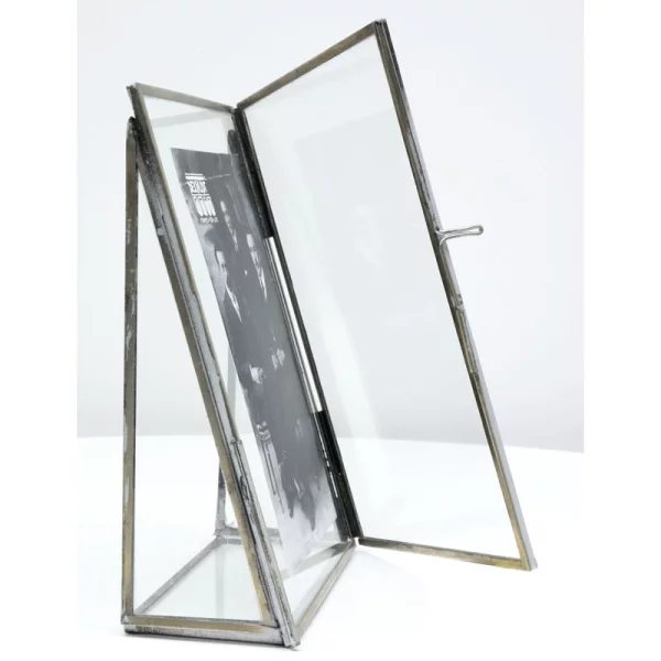 Cadre photo en verre 10x15 cm | argent-transparent | verre standard (2 mm)