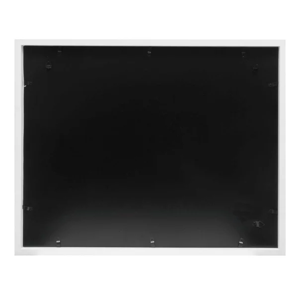 Cadre multi photos design pour 3 photos au look moderne 2x18x18 cm, 27x36 cm | blanc | verre standard (2 mm)