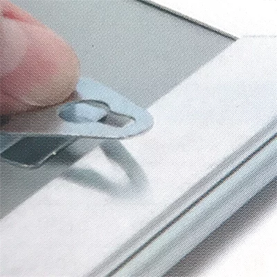 Haken zum Abhängen von Alu-Klapprahmen 2er-Set