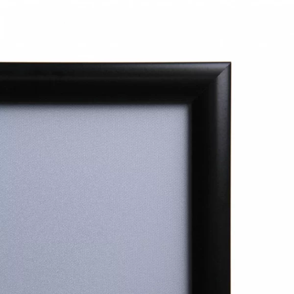 Cadre pour affiche Color, 25 mm 21x29,7 cm (A4) | noir foncé RAL 9005 | verre synthétique mat (1 mm)