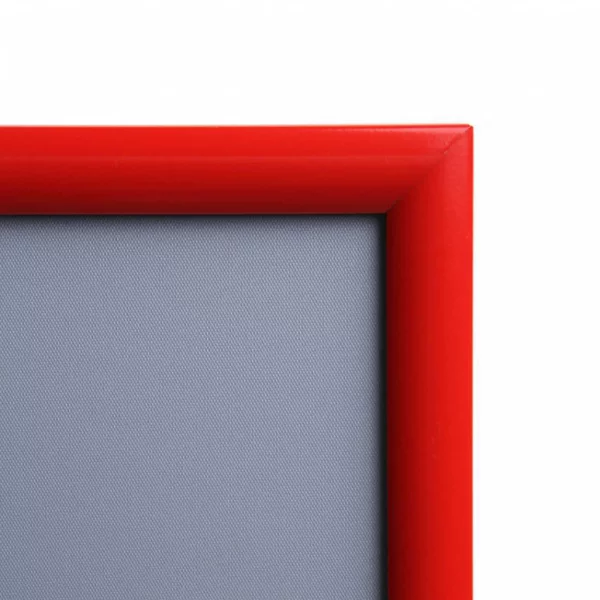 Cadre pour affiche Color, 25 mm 21x29,7 cm (A4) | rouge circulation RAL 3020 | verre synthétique mat (1 mm)