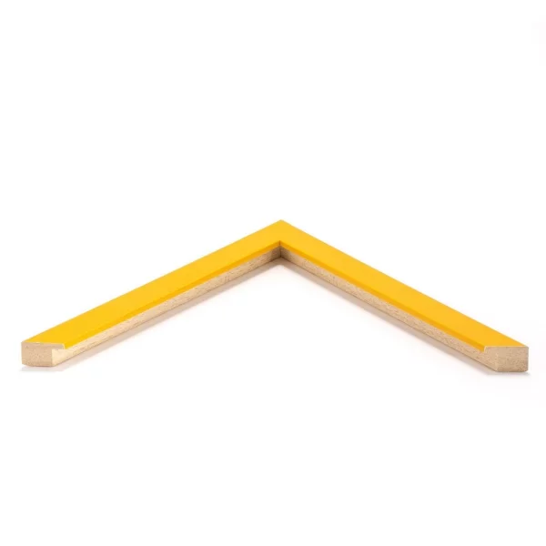 Cadre en bois Bentley 9x13 cm | jaune | verre standard (2 mm)