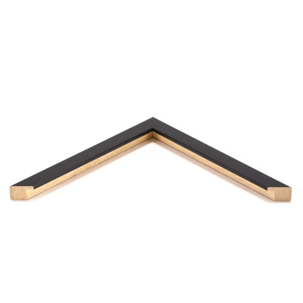 Holz Bilderrahmen Bentley 10x10 cm | Schwarz | Normalglas (2 mm)