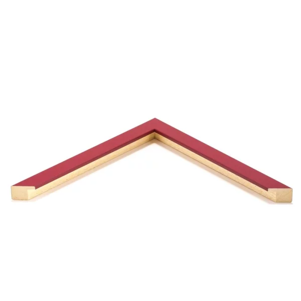 Cadre en bois sur mesure Bentley bordeaux | verre standard (2 mm)
