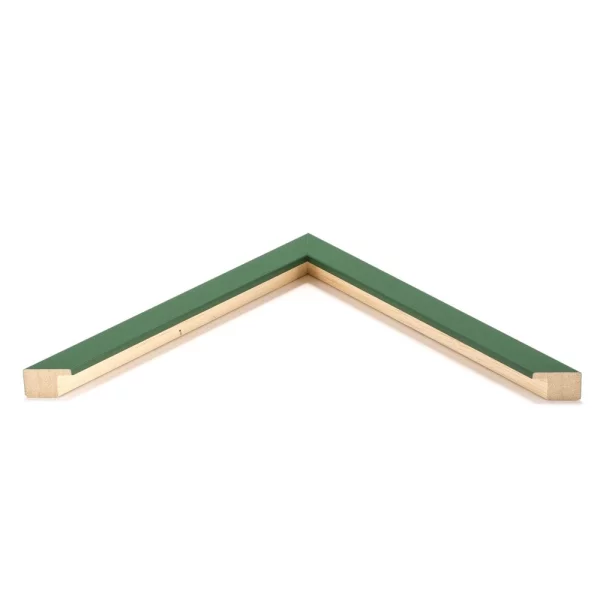 Holzrahmen-Zuschnitt Bentley Grün | Normalglas (2 mm)